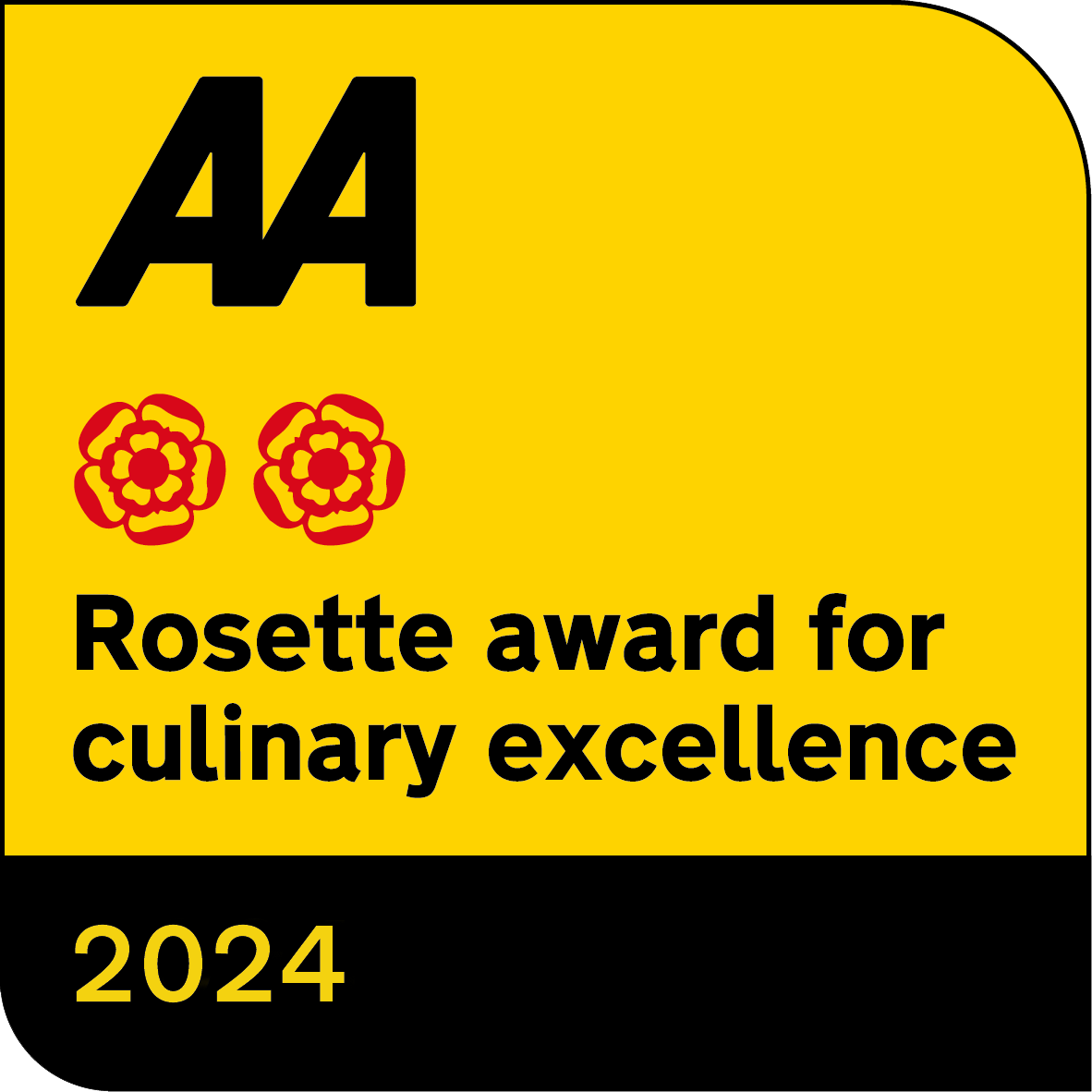 Rosette award for culinary excellence